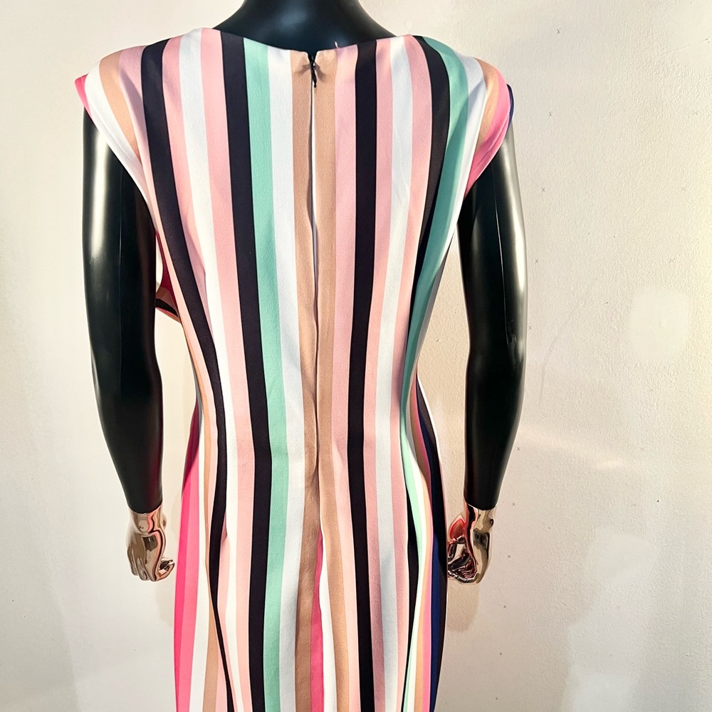 New York & Company Pink and Black Striped Dress. Size XL -NWOT - Picture 6 of 10